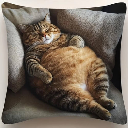 Sleepy Belly Cat Pillowcase