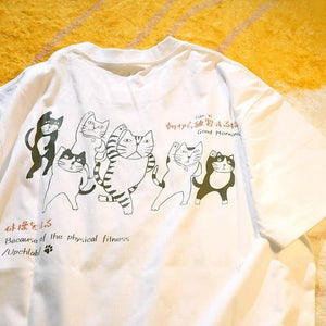 Group Exercise Cat T-Shirt
