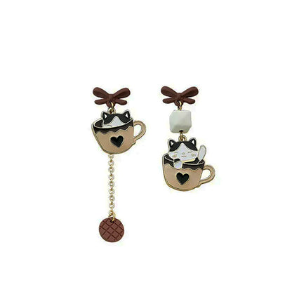 Coffee Cat Earrings