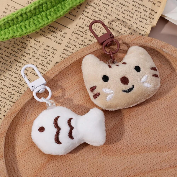 Load image into Gallery viewer, Cat Fish Plush Keychain
