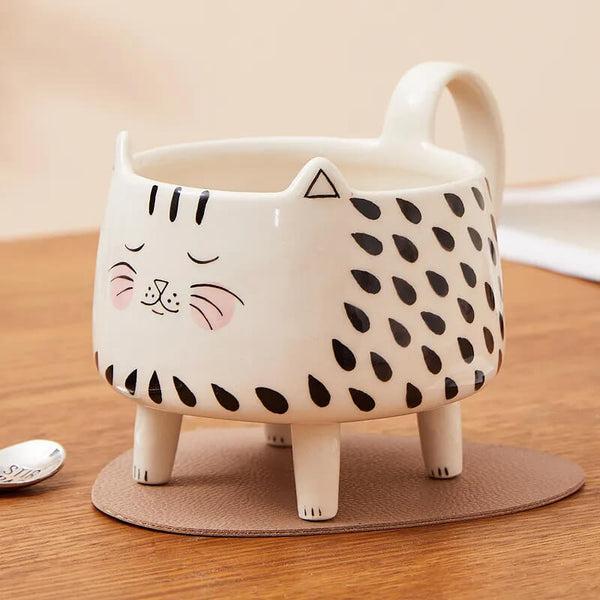 Load image into Gallery viewer, Relaxing 4-Leg Cat Mug
