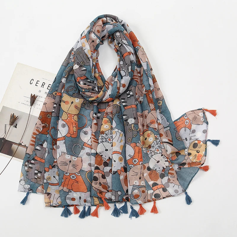 Colorful Cat Scarf
