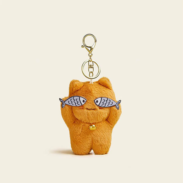 Load image into Gallery viewer, Typical Orange Cat Keychain
