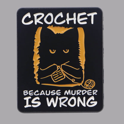 Crochet Cat Pin