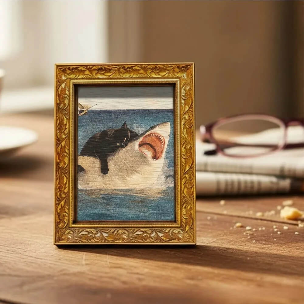 Cat Shark Fridge Magnet