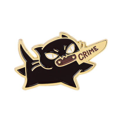 Crime Cat Pin