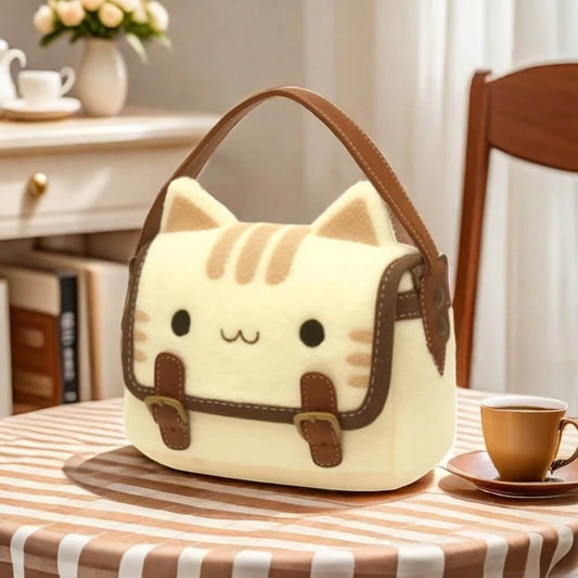 Cute Cat Plush Handbag