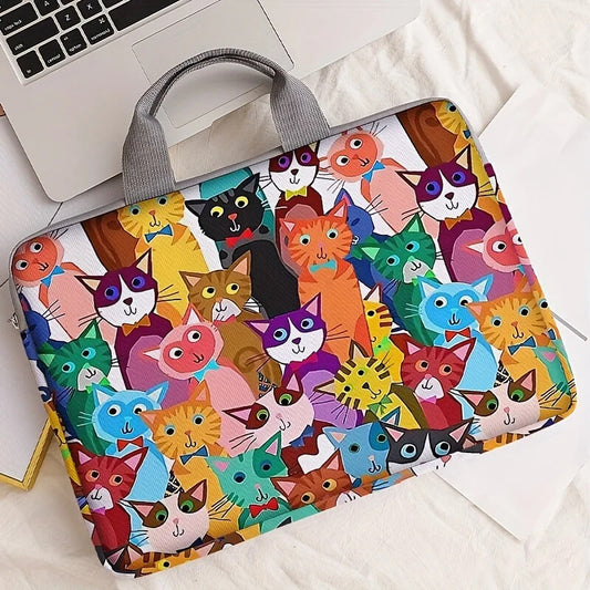 Colorful Cat Laptop Bag