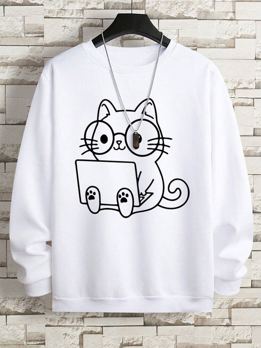 Laptop Cat Sweatshirt