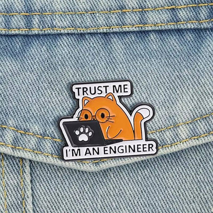 Engineer Cat Pin