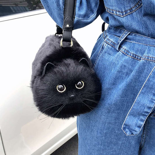 3D Black Cat Bag