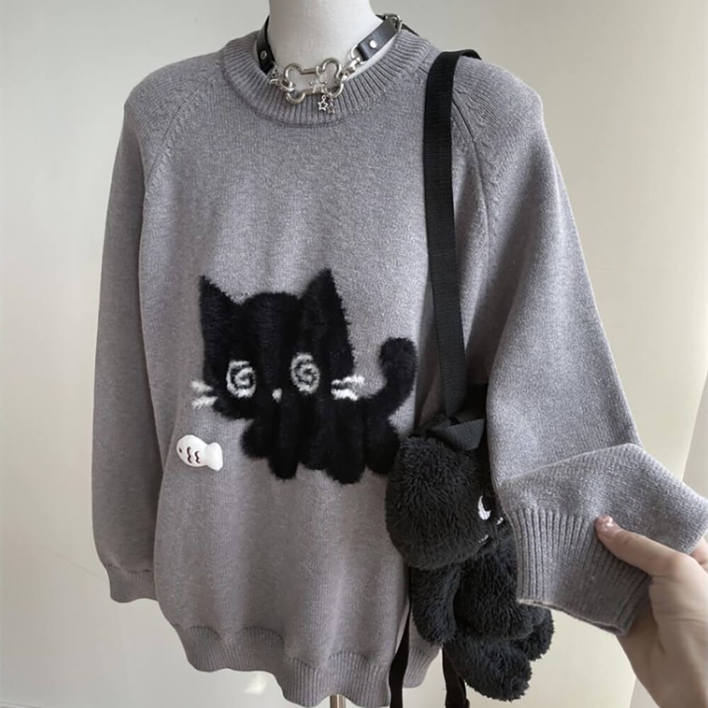 Dizzy Cat Sweater