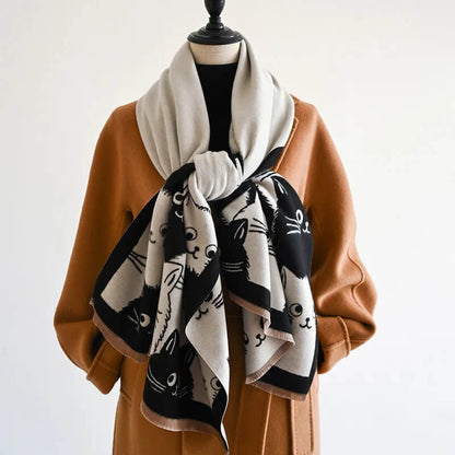 Cat Face Scarf
