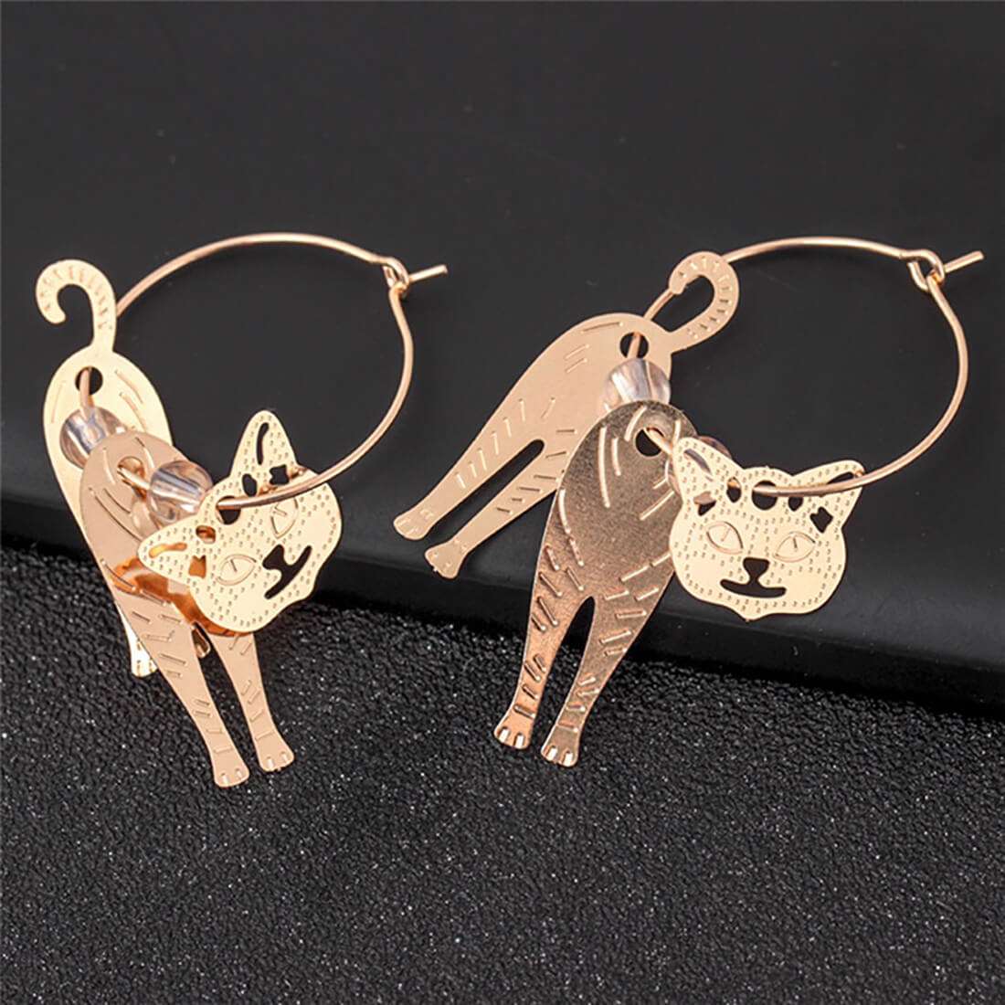 3D Cute Cat Earrings