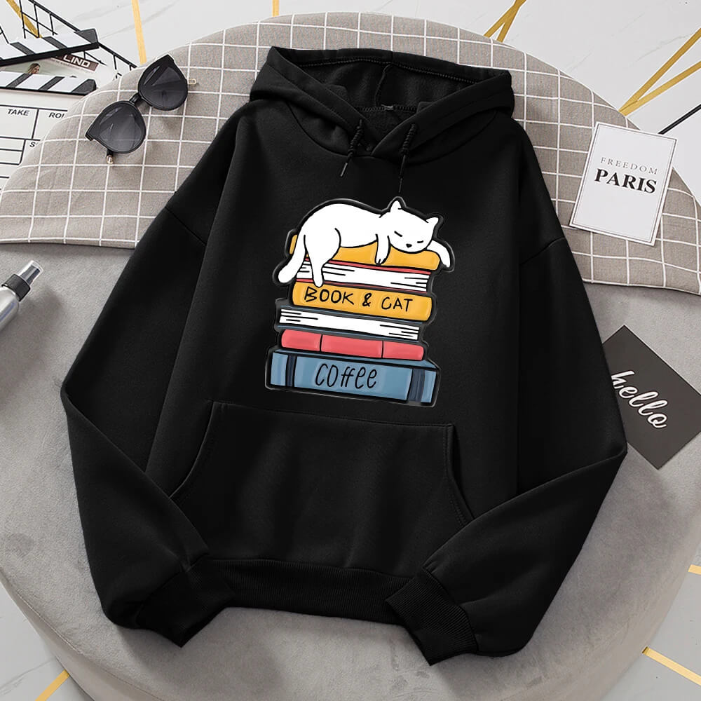 "Coffee, Cats & Books" Sweatshirt