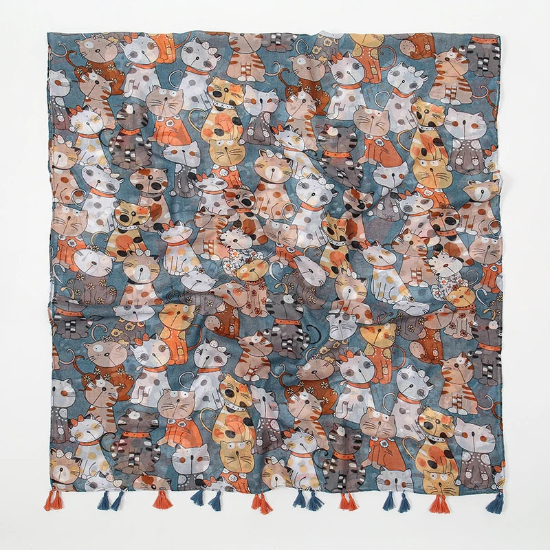 Colorful Cat Scarf