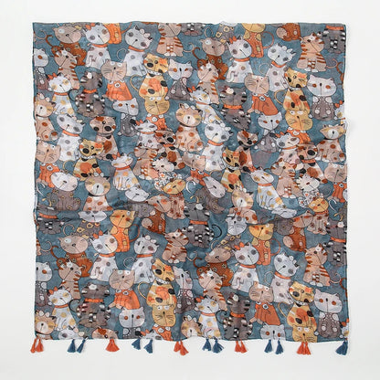 Colorful Cat Scarf