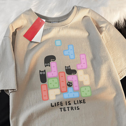 Tetris Cat T-Shirt