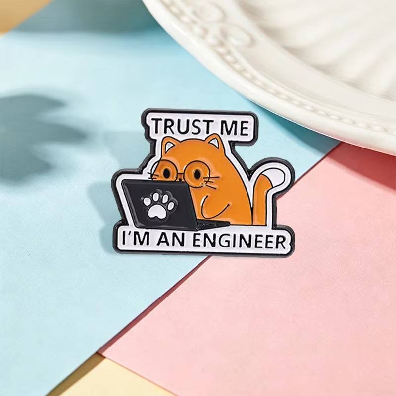 Engineer Cat Pin