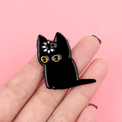 "Loading..." Cat Pin
