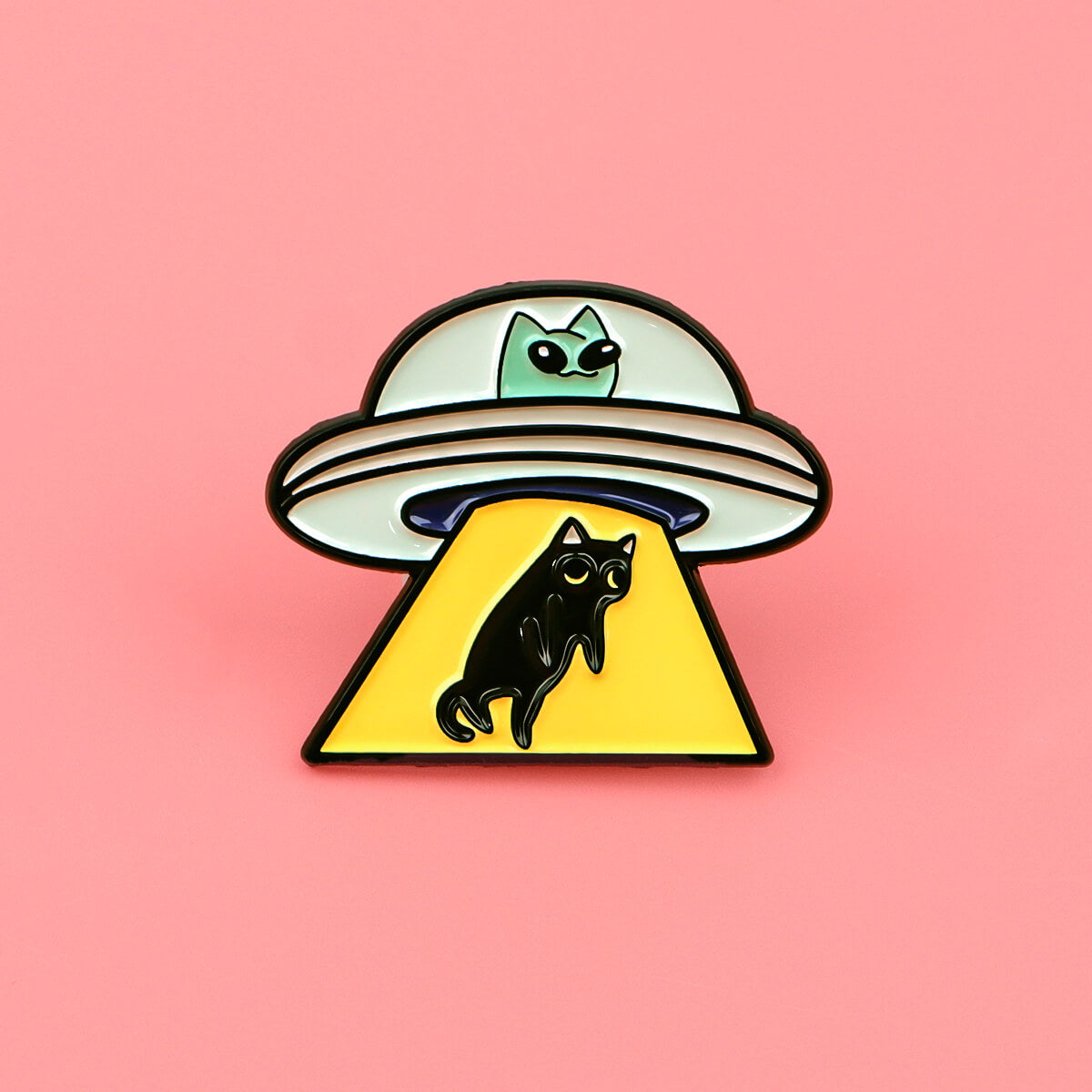 UFO Alien Cat Pin