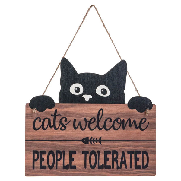 Load image into Gallery viewer, &quot;Cats Welcome&quot; Decorative Sign
