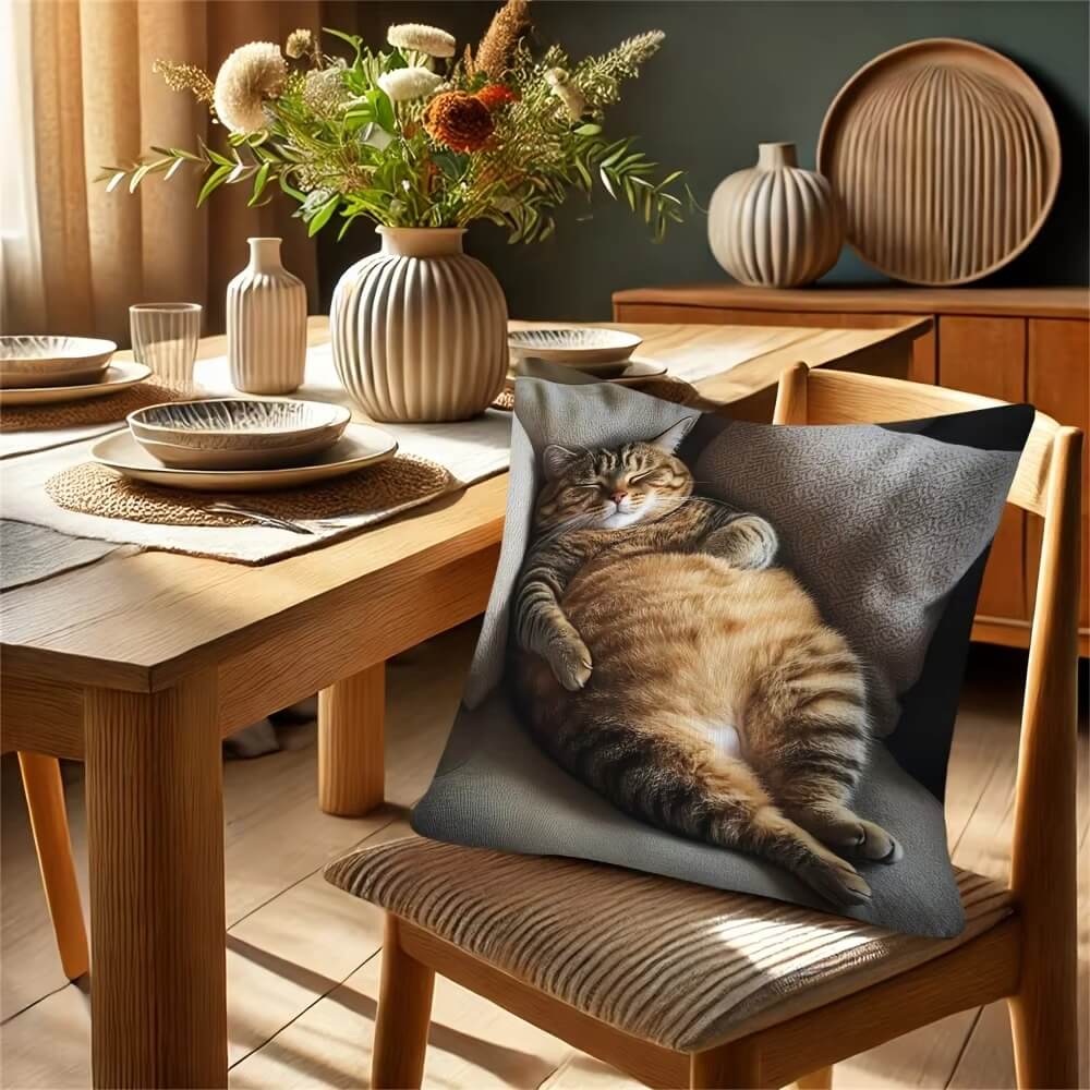 Sleepy Belly Cat Pillowcase