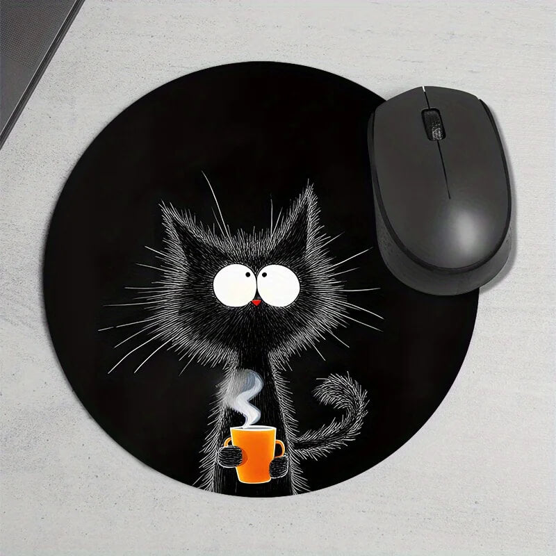 Coffee Cat Mouse Pad