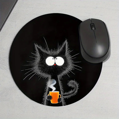 Coffee Cat Mouse Pad