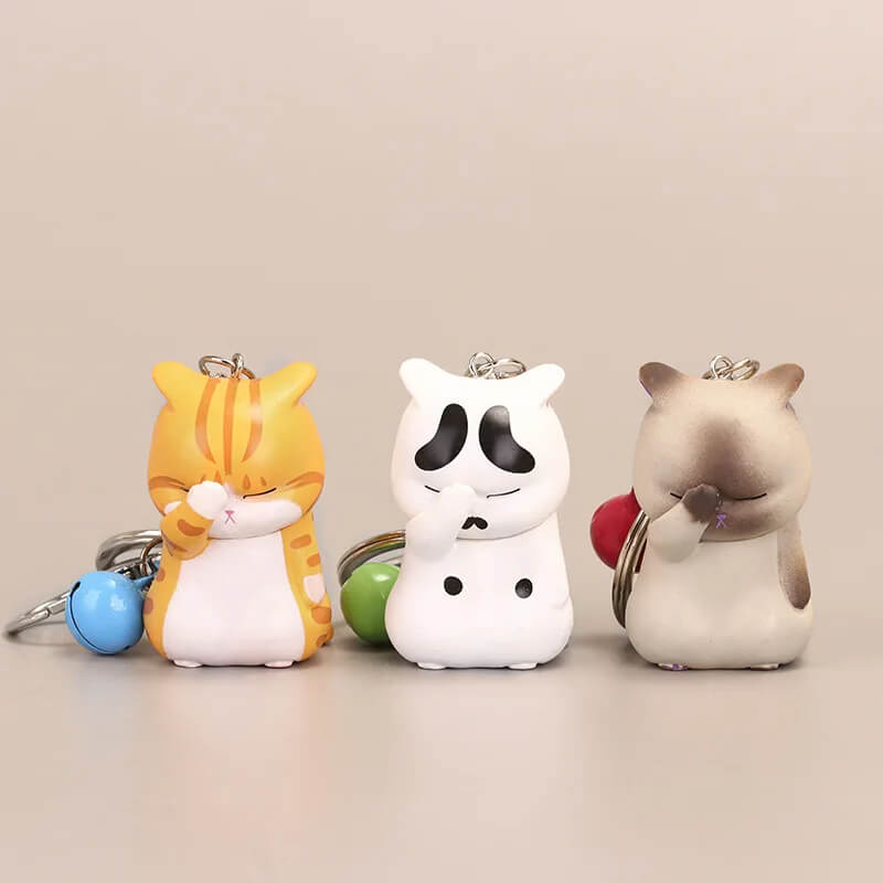 cat face palm Facepalm Cat Keychain Set – Meoweirdo