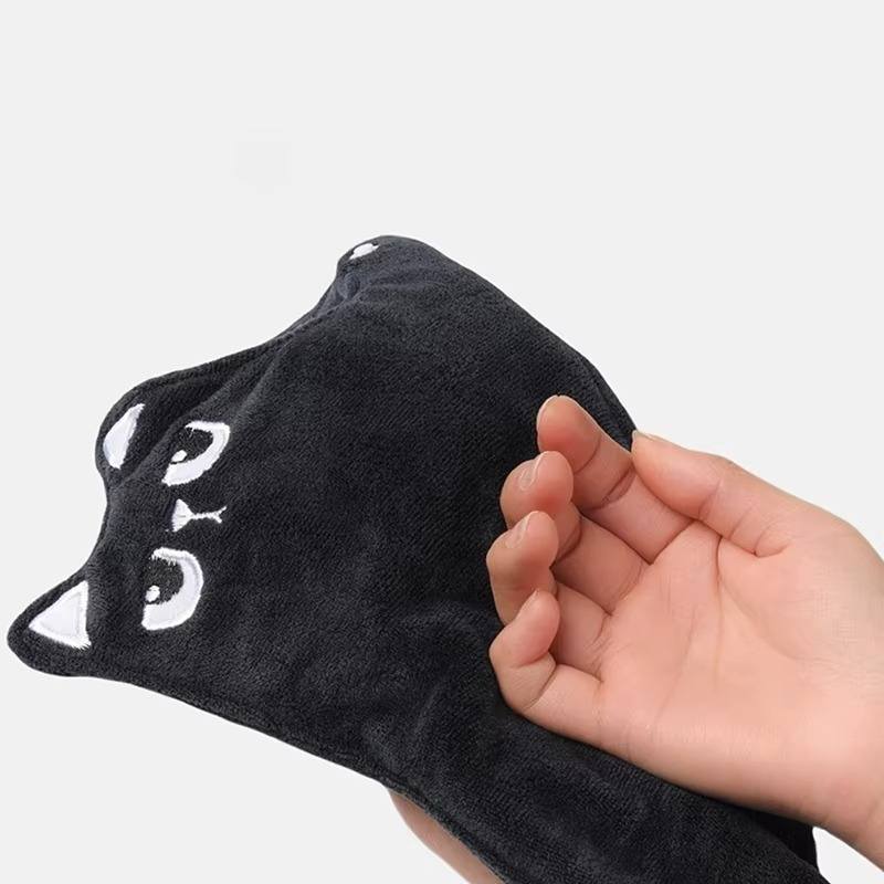 Black Cat Hand Towel