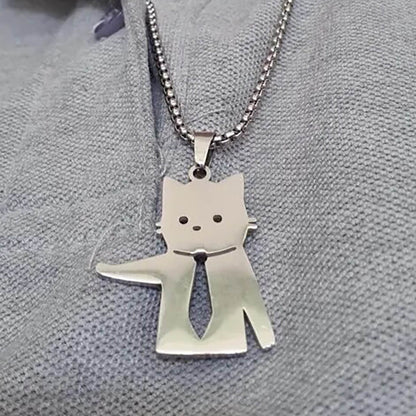 "No Working!" Cat Necklace