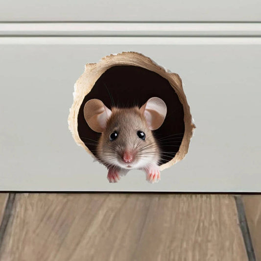 Mouse Hole Sticker