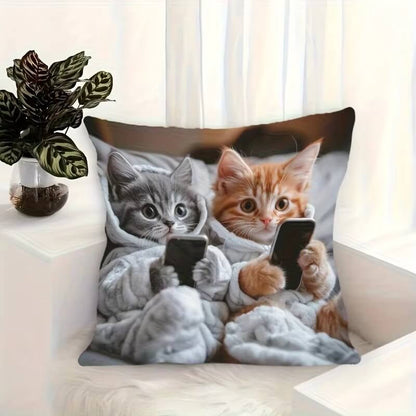 Phone Cats Pillowcase