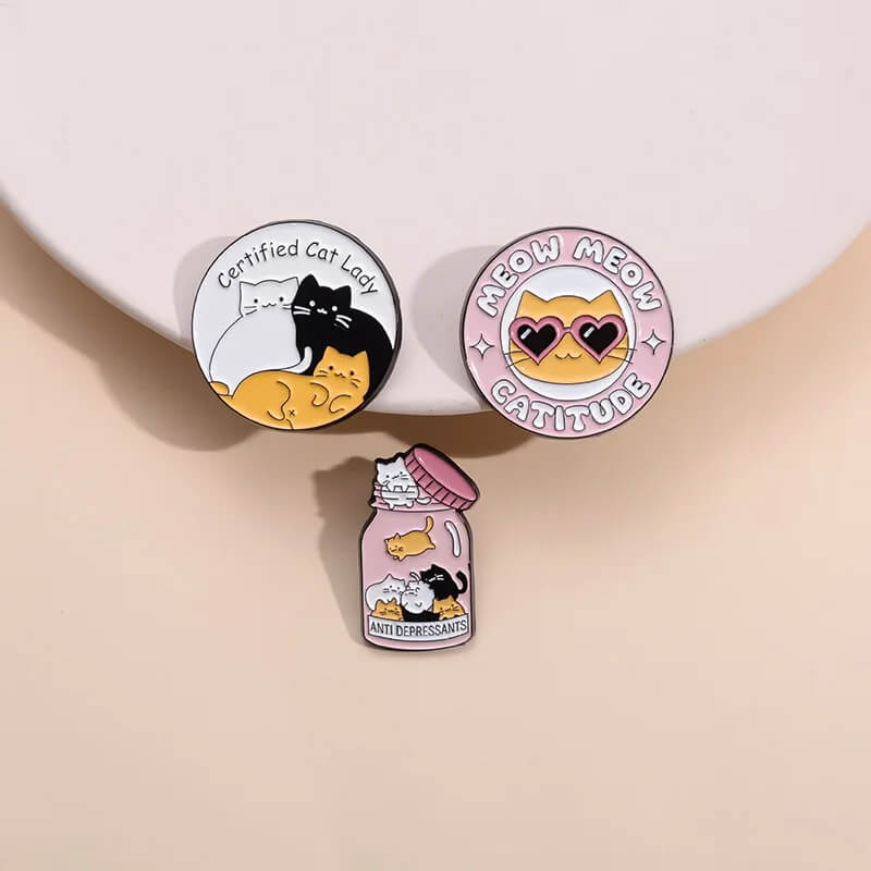 Cat Lady Pin Set