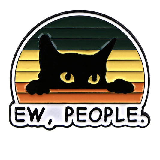 "Ew, People" Cat Pin