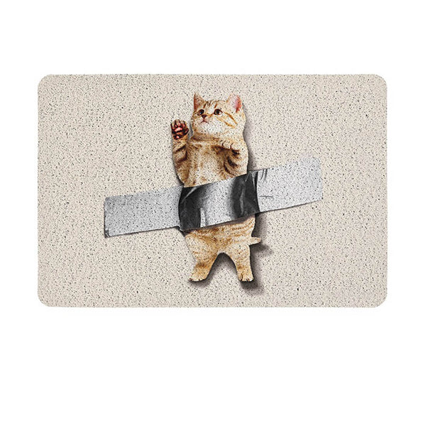 Load image into Gallery viewer, Sticky Tape Cat Rug
