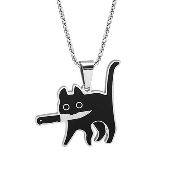 Load image into Gallery viewer, Killer Cat Necklace
