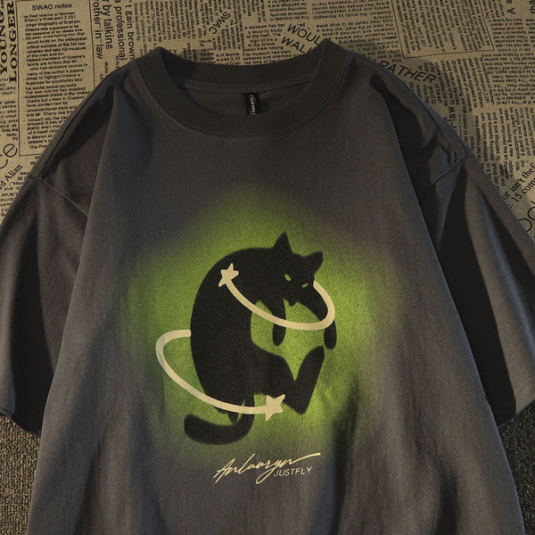Load image into Gallery viewer, Meteor Cat T-Shirt

