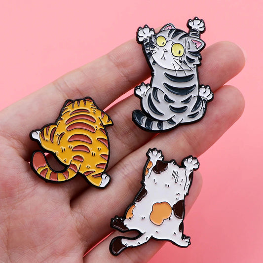 Naughty Cat Pin Set