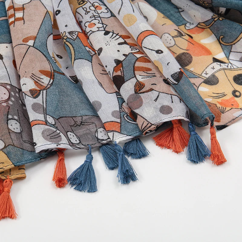 Colorful Cat Scarf