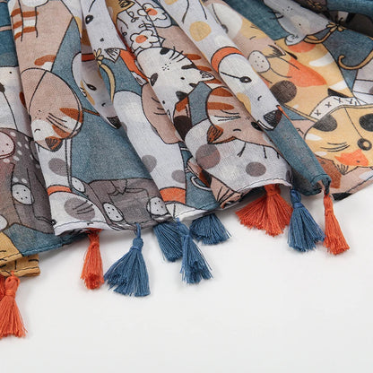 Colorful Cat Scarf
