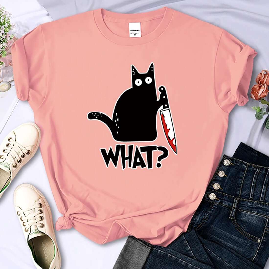 "What?" Cat Mini T-Shirt