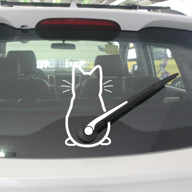 Cat Tail Wiper Decal