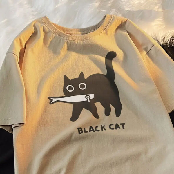 Load image into Gallery viewer, Black Cat T-Shirt

