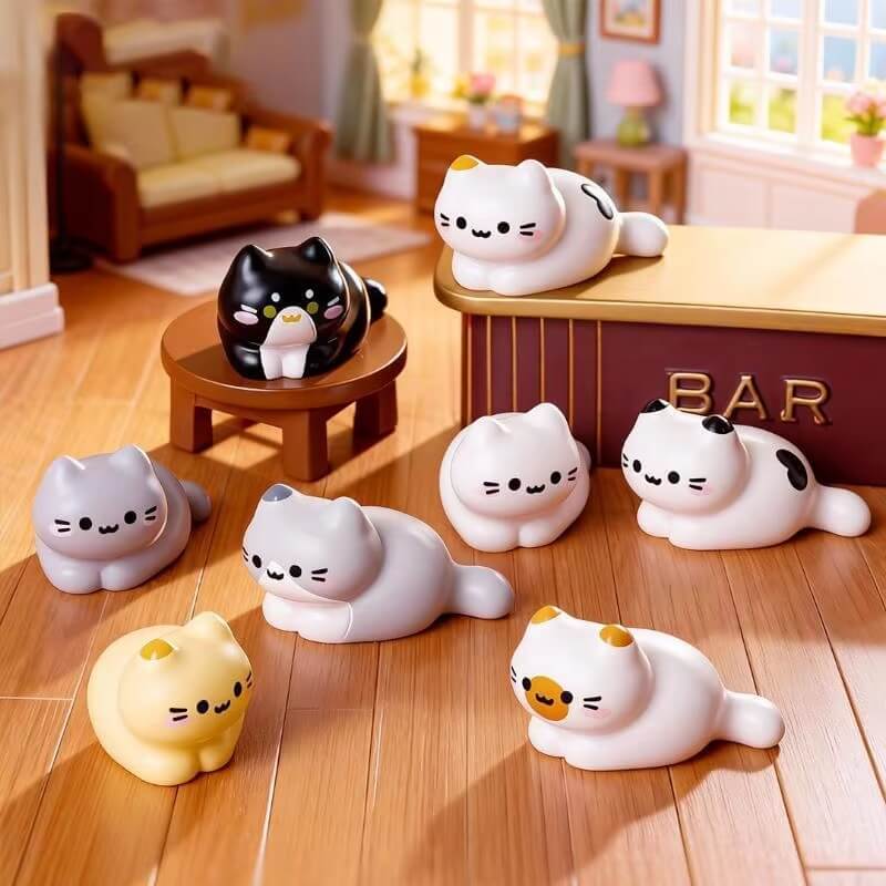 Tiny Loaf Cat Figurines
