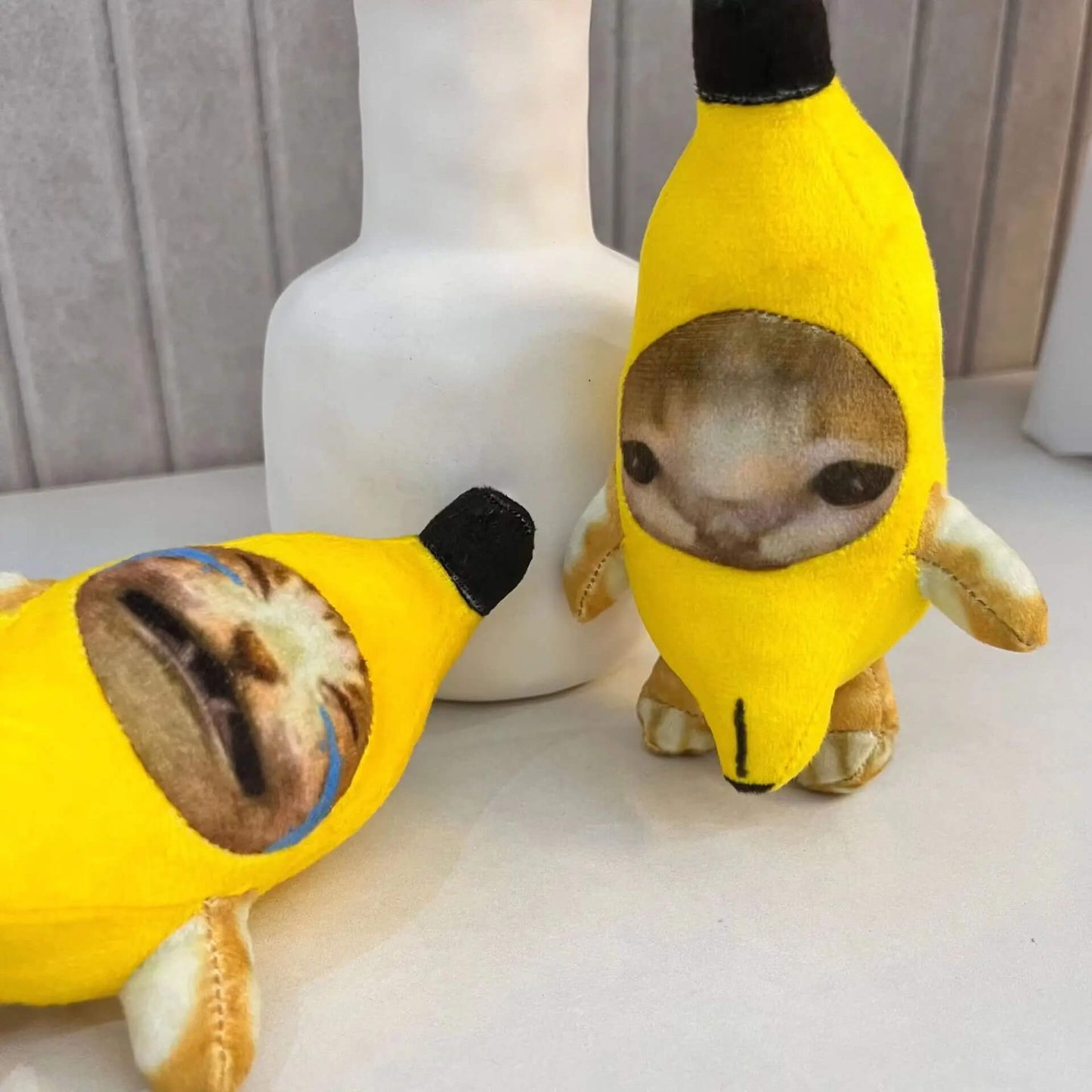 Banana Cat Meme Keychain Set