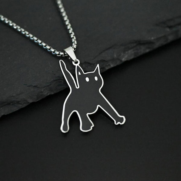 Load image into Gallery viewer, Scared Cat Necklace
