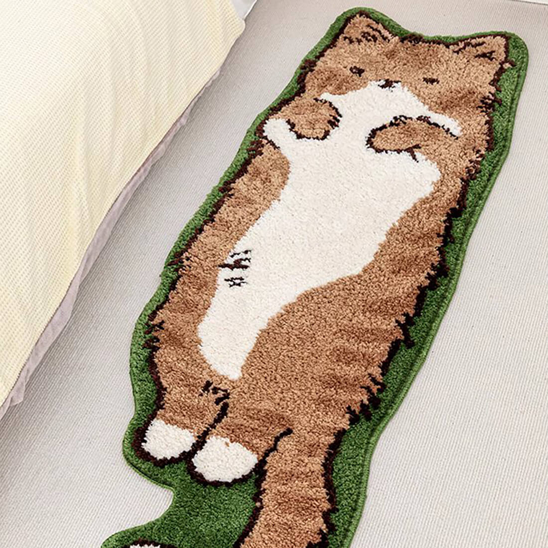 Cat Food Rug Kawaii Cat Rug – Meoweirdo