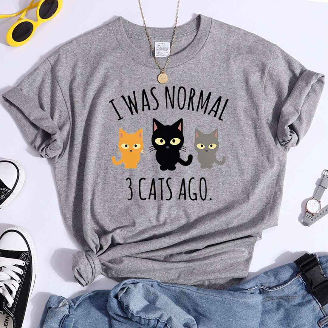 "3 Cats Ago" Mini T-Shirt